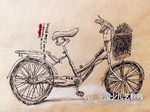 写生蔡老师的自行车
