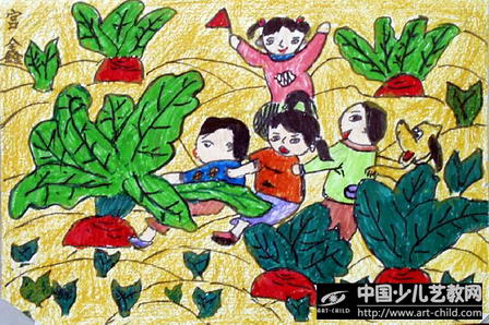作品名称: 《拔萝卜》
