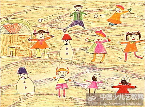 作品名称《打雪仗》