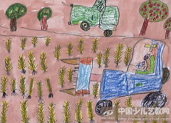 作品名称《我发明的收割机》