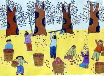 作品名称: 《打枣》