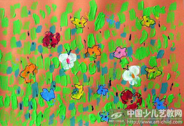 作品名称:  《热闹的花草地》