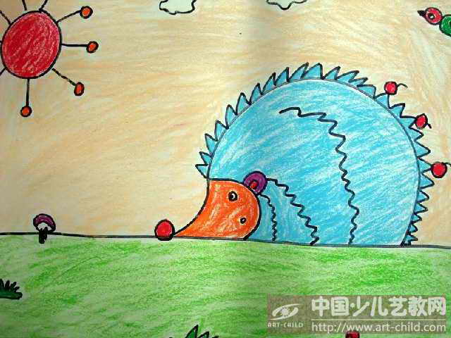 作品名称:  《小刺猬运果子》