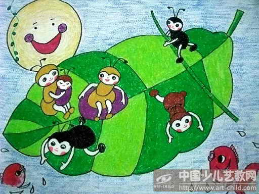作品名称:  《小蚂蚁过河》