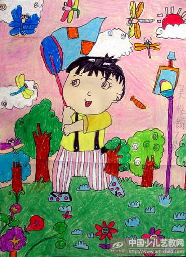 作品名称:  《捉蜻蜓》