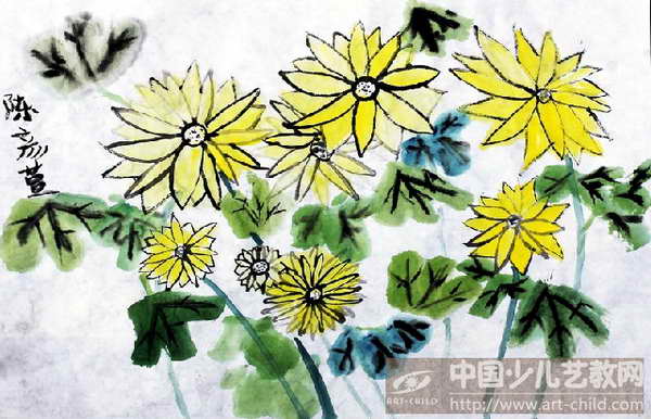 作品名称:  《菊花遍地开》