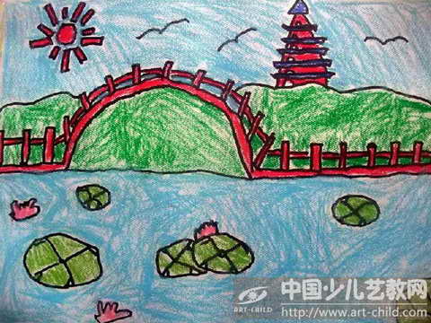 徐州和平大桥儿童画图片