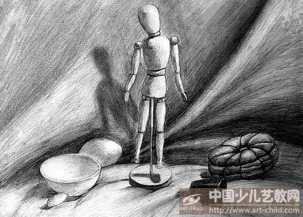 作品名称:  《有木偶人的静物》