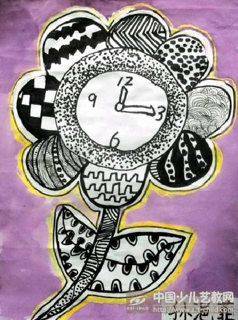作品名称:  《向日葵钟表》
