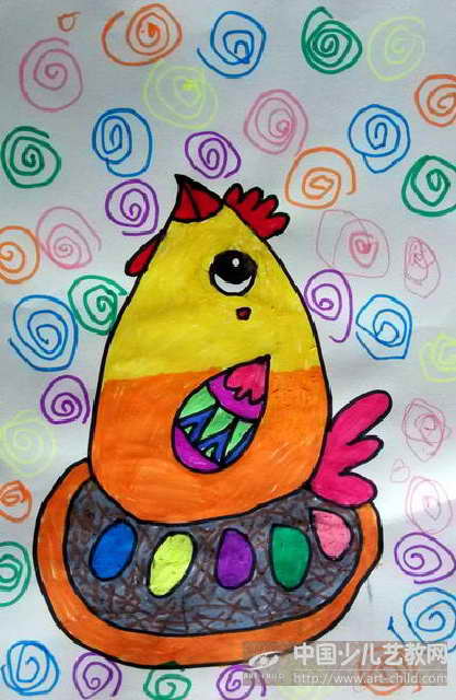 作品名称:  《母鸡下蛋》