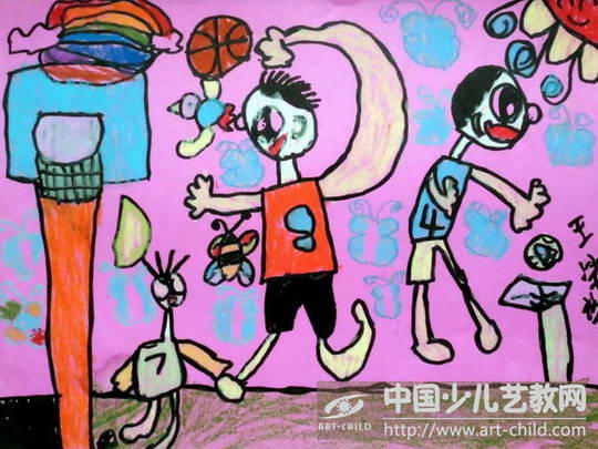 作品名称《打球》