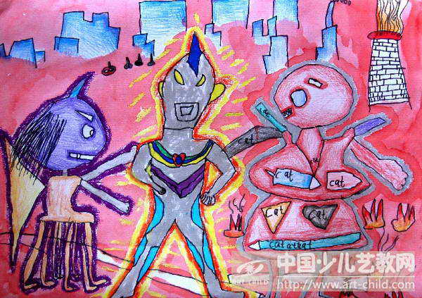 作品名称:  《奥特曼大战超级怪兽》