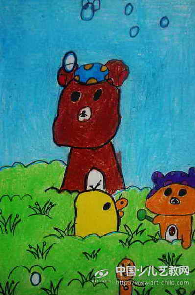 三只小熊全家福简笔画图片