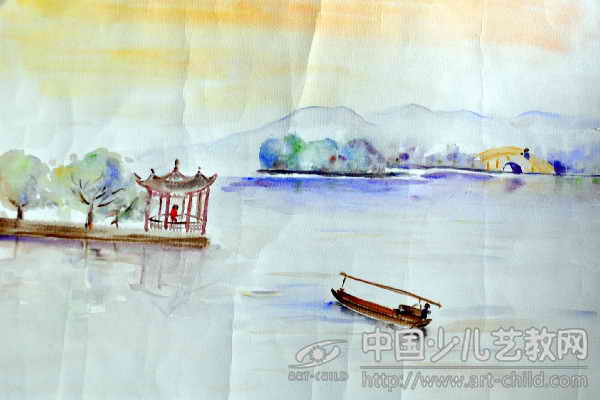 惠州西湖绘画儿童画图片