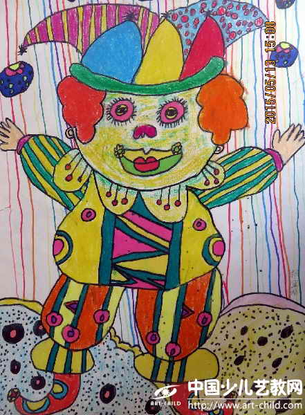 作品名称:  《玩杂技的小丑》