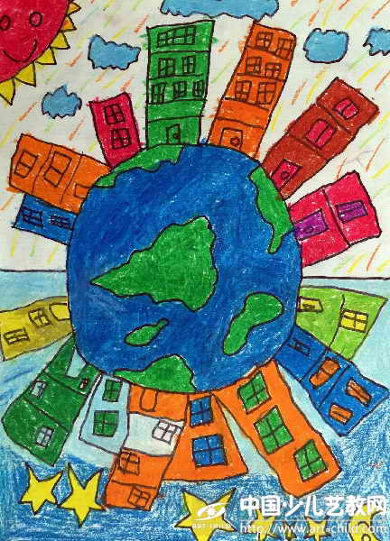 作品名称:  《白天,夜晚.我美丽的地球》