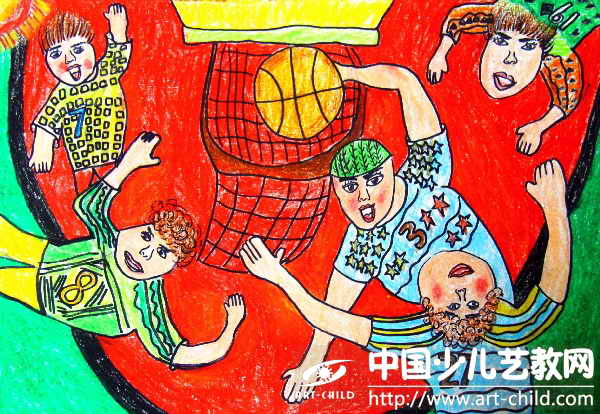 篮球嘉年华主题画图片