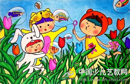 作品名称:  《吹泡泡》