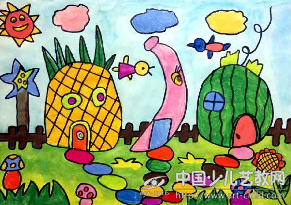 作品名称:  《水果房子》