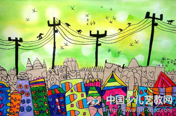 作品名称:  《层层叠叠的房子》